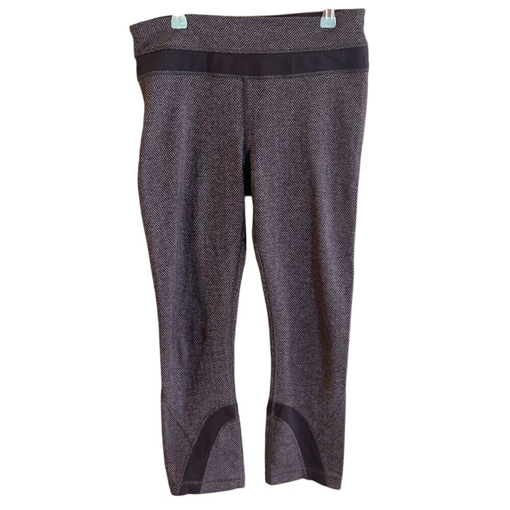 Lululemon Houndstooth‎ Leggings Athletic Workout Peformance Pants Size 6 Woman's